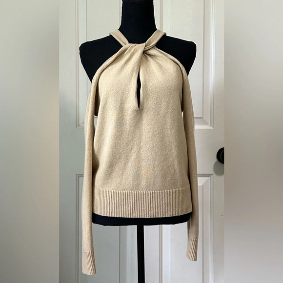 Altuzarra Nasrin Cold-Shoulder Sweater. Size Medium. - Picture 5 of 7